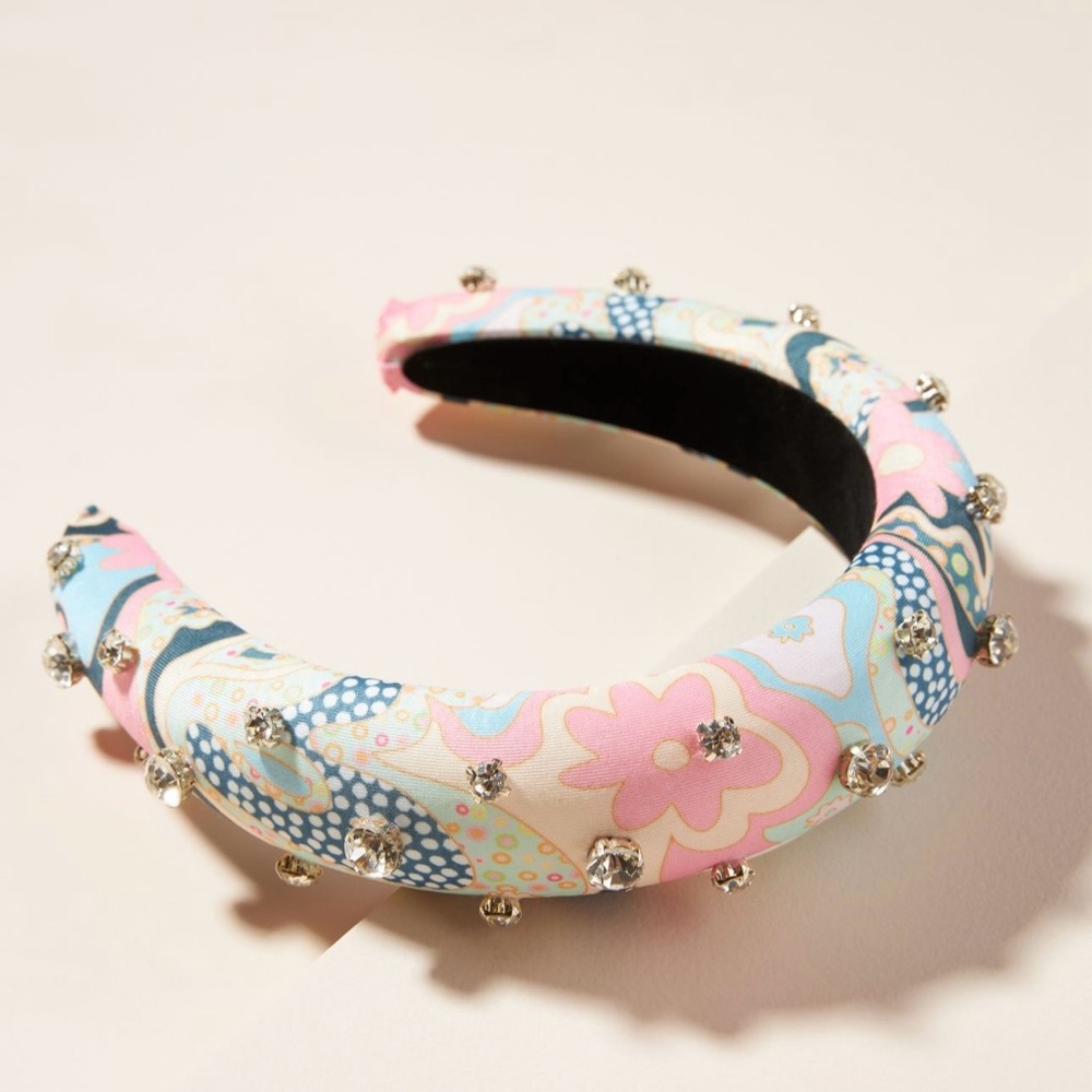 Anthropologie CeliaB Braydie Embellished Headband EUC One Size